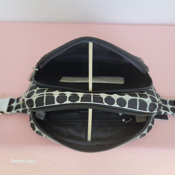 KATE SPADE Belt Bag Noel Jacquarded Printed Fabric Bag- Black Multi ⭐ - Picture 12 of 16